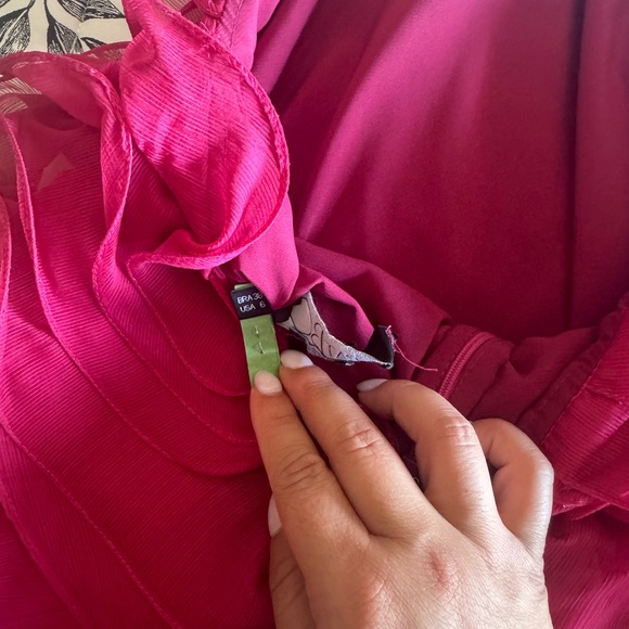 PatBO Pink Ruffled Mini Dress - Picture 2 of 4